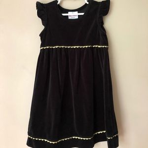Hanna Andersson black velvet dress